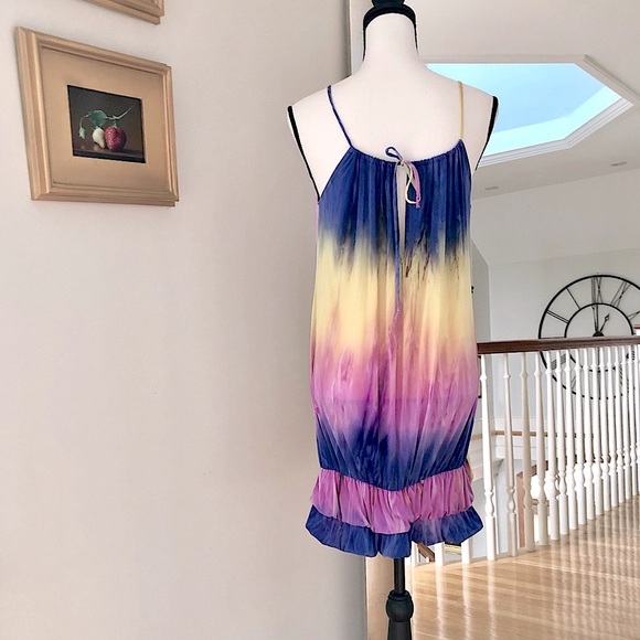 ❌SOLD❌ ★LIKE NEW★ Tie Dyed Mini Dress, PINK YELLOW PURPLE - Picture 11 of 14